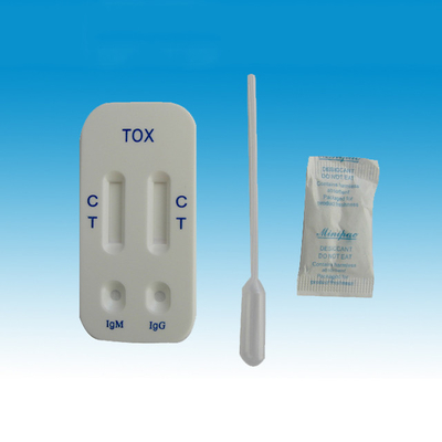 ชุดทดสอบบัตร Combo Rapid Toxotest Toxoplasma Igg / Igm Detection