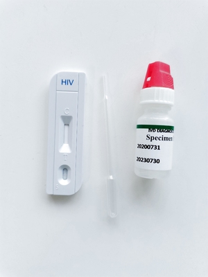 One Step 25pcs/Box Hiv Rapid Test at Home Human Immunodeficiency 1/2 แอนติบอดี