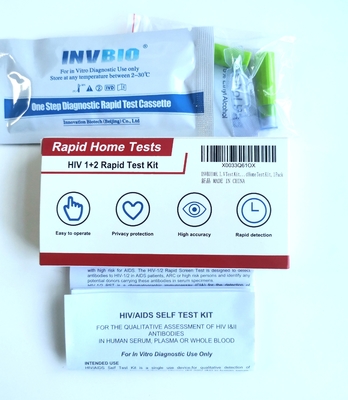 ชุดตรวจ HIV ในเลือดอย่างรวดเร็วขั้นตอนเดียว 20 ชิ้น ได้รับการรับรองจาก Ce