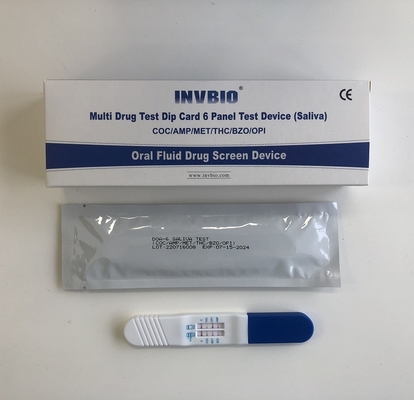 6 ชุดทดสอบการใช้ยาในทางที่ผิดของ FDA หลายแผง AMP / MET / COC / OPI / THC / BZO