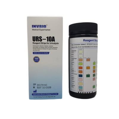At Home In Lab Tests Urine Strip Bottle 10 พารามิเตอร์ 100 ชิ้น