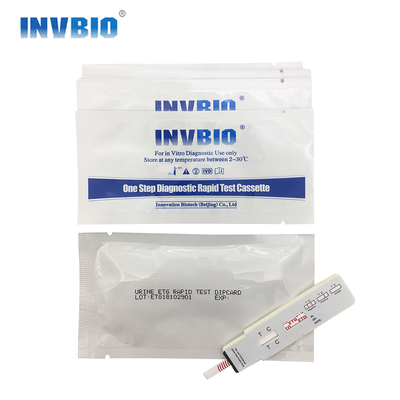 ผลลัพธ์ที่แม่นยำปัสสาวะ Etg Rapid Test Dip Card การทดสอบตัวเองระบุสุขภาพ