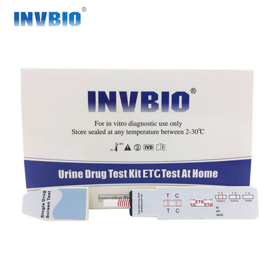 ชุดการแพทย์ Etg การทดสอบแอลกอฮอล์การปัสสาวะ Dip Card Mark Iso One Step Rapid Test