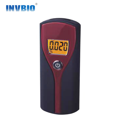 เครื่องวัดแอลกอฮอล์แบบพกพาตำรวจ Breathalyzer แสงไฟสีส้ม