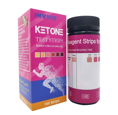 Ketone Reagent แผ่นทดสอบปัสสาวะ 1 Parameter Medical Diagnostic