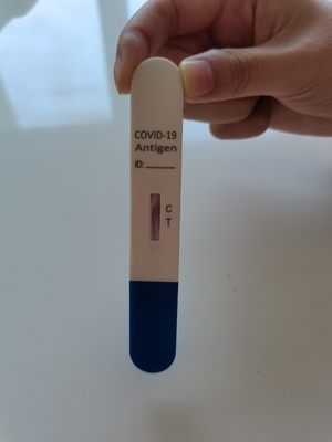 Covid 19 Coronavirus Rtk Antigen เทปทดสอบอย่างรวดเร็วและการทดสอบอมยิ้มน้ำลาย