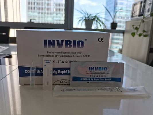 ชุดทดสอบของเหลวในช่องปากของ COVID-19 ทำเครื่องหมาย CE สำหรับการทดสอบด้วยตนเอง