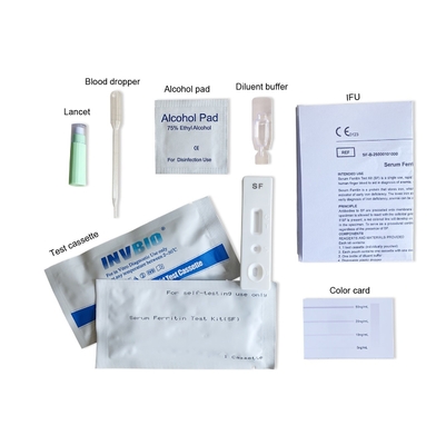 Ce Mark Anemia ชุดทดสอบหน้าแรก Self Test Serum Ferritin Blood