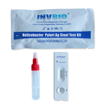 CE ยอมรับการวินิจฉัยขี้ขี้ H Pylori Antigen Rapid Test ที่บ้าน