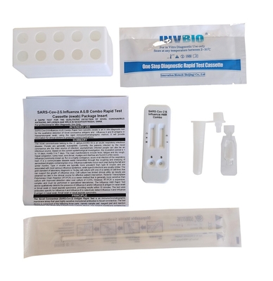 ชุดทดสอบแอนติเจนด้วยตนเอง Ce Antigen ไข้หวัด A B และ Covid-19 Ag Nasal Combo