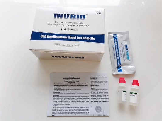 One Step Anti HIV 1 2 OEM Hiv Rapid Test Kits ทันที