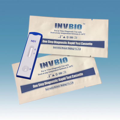 ชุดทดสอบอย่างรวดเร็วสำหรับโรคติดเชื้อ IVD ขั้นตอนเดียวทางการแพทย์ไวรัสไข้เลือดออก NS1 ​​แอนติเจน
