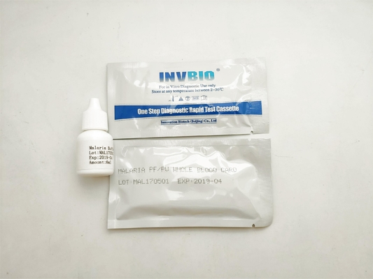 Pv / Pf 25 Malaria Rapid Antigen Test Cassettes เลือดครบส่วน