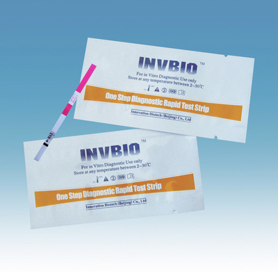 ปัสสาวะ / เซรั่ม Hcg แถบทดสอบการตั้งครรภ์ก่อนกำหนดที่บ้าน Oem บรรจุ