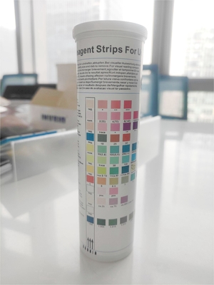 แถบทดสอบปัสสาวะ 10 พารามิเตอร์ 100 Dipsticks Diabetes Uti Ph More
