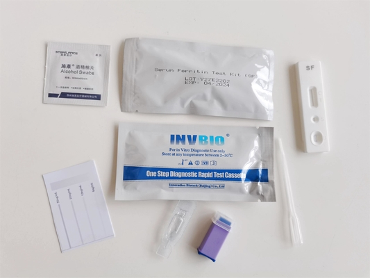 Fast Immunofluorescence Assay Rapid Test Cassette ชุดทดสอบระดับเฟอร์ริติน 2 ชุด/กล่อง