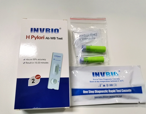 25 ชิ้น H Pylori Card ชุดตรวจโรคติดเชื้ออย่างรวดเร็วแอนติเจนอุจจาระ