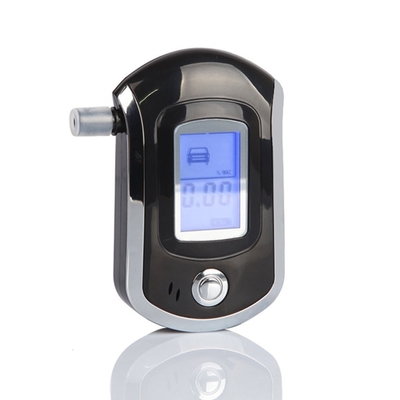 จอแสดงผล LCD At6000 Digital Alcohol Breath Tester ปากเป่าเซ็นเซอร์แอลกอฮอล์พื้นผิวเรียบ