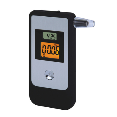 จอ LCD 4 หลัก เครื่องวัดแอลกอฮอล์ Bac ไฟพื้นหลังสีส้ม