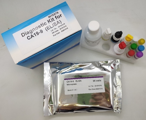 การวินิจฉัยทางการแพทย์ Ca19-9 Elisa Test Kit Antigen Immunoassay Sandwich