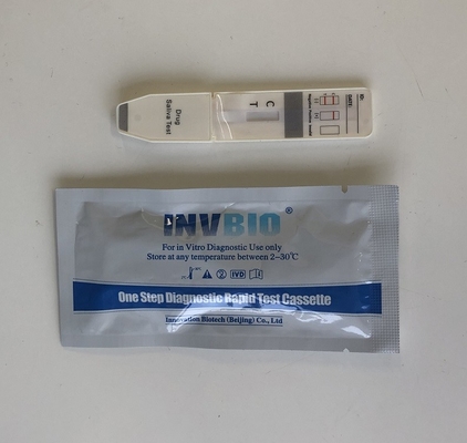 Cotinine COT Saliva Rapid Test การทดสอบการคัดกรองของเหลวในช่องปากด้วยความแม่นยำ 99%