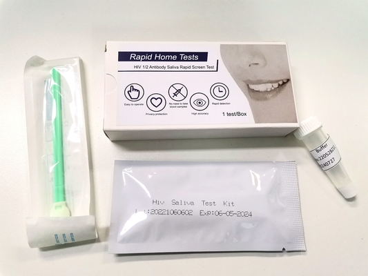 ในบ้าน 1/2 ชุดทดสอบ Hiv Rapid, ชุดทดสอบ Antigen Saliva ความไวสูง