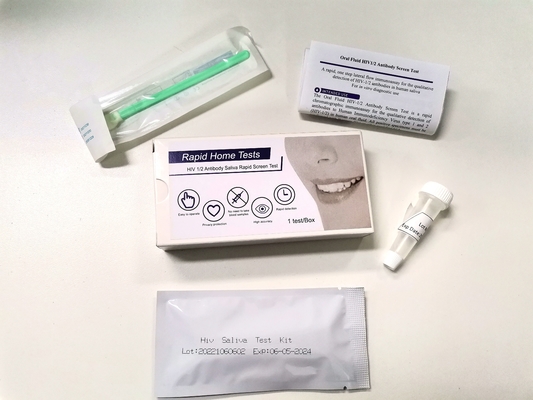 Rapid Vertical Flow Aids One Step Hiv 1 2 ชุดทดสอบที่บ้าน