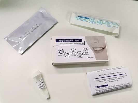 ชุดทดสอบ Hiv 1/2 Oral Swab ใช้งานง่าย การอนุมัติ Fsc