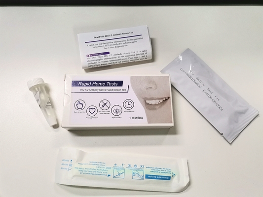 ขั้นตอนเดียวการอนุมัติ Fsc ชุดทดสอบ Hiv Rapid ใช้เองได้ผลเร็วด้วยน้ำลาย