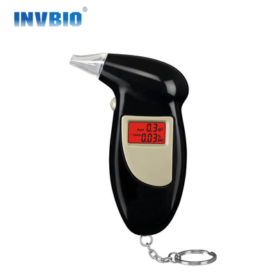 พวงกุญแจรถตำรวจ Bactrack แอลกอฮอล์ Breathalyzer พร้อมแบตเตอรี่อัลคาไลน์