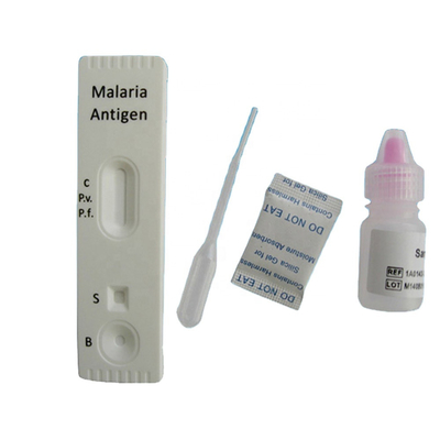 ชุดตรวจวินิจฉัยโรคเขตร้อนอย่างรวดเร็ว Malaria Rdt Antibody Pv / Pf Blood