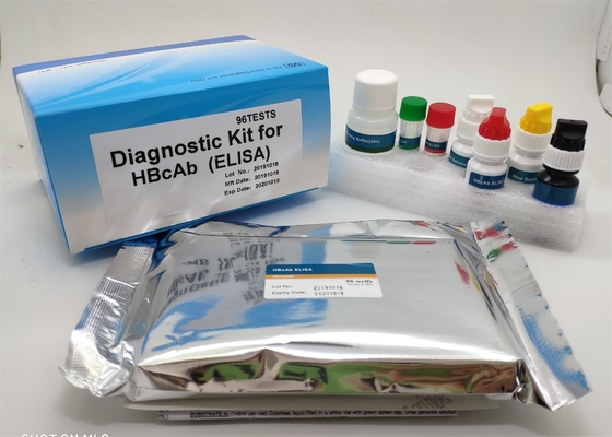 การวินิจฉัยอย่างรวดเร็วทางการแพทย์ 96 ชิ้นชุดทดสอบ Elisa Hbsag Hepatitis B Surface Antigen