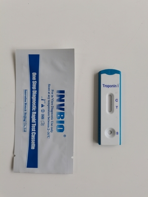 Troponin I Ctni ทดสอบเลือดทั้งหมด / ซีรั่ม / พลาสมาการ์ดวินิจฉัย Troponin อย่างรวดเร็ว