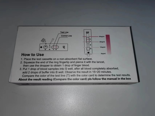 Finger Blood Serum การทดสอบระดับ Ferritin ความแม่นยำสูงประสิทธิภาพสูง