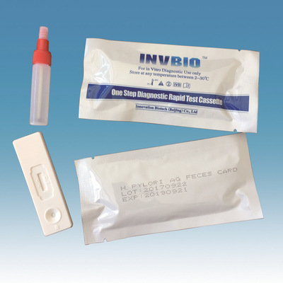 ชุดทดสอบความไวสูงหนึ่งขั้นตอน H Pylori Antigen Rapid ด้วยวิธีคอลลอยด์โกลด์