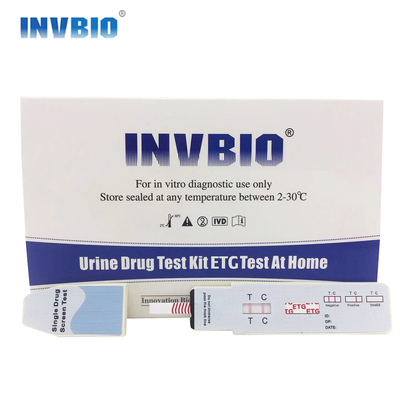 เอทานอล 1 แผง Prime Screen Etg Alcohol ตรวจปัสสาวะที่บ้าน Etg Dip Card