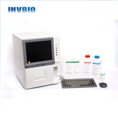 LCD Invbio Auto Hematology Analyzer Bc20 Bc-20s Cbc Wbc เครื่องวิเคราะห์เลือด