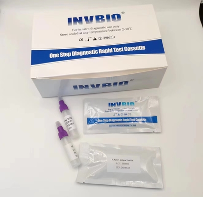ชุดทดสอบ Rapid H Pylori Ag ตอบสนองอย่างรวดเร็วพร้อม CE