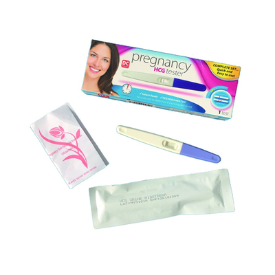 ชุดทดสอบภาวะเจริญพันธุ์กลางน้ำ Hcg การทดสอบการตั้งครรภ์ขั้นตอนเดียวใช้ในบ้าน