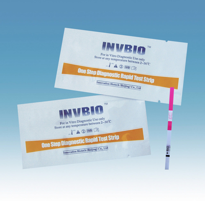 แผ่นทดสอบการตั้งครรภ์ในปัสสาวะด้วยตนเอง Hcg Test Strip ชุดทดสอบภาวะเจริญพันธุ์