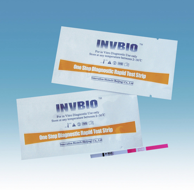 แผ่นทดสอบการตั้งครรภ์ในปัสสาวะด้วยตนเอง Hcg Test Strip ชุดทดสอบภาวะเจริญพันธุ์