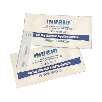 Medical IVD Hcg บัตรทดสอบการตั้งครรภ์ขั้นตอนเดียว