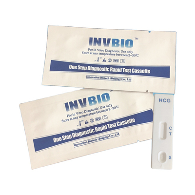 Medical IVD Hcg บัตรทดสอบการตั้งครรภ์ขั้นตอนเดียว