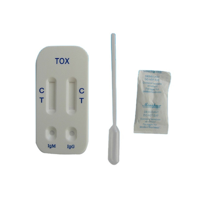 IgG IgM TOXO Toxoplasmosis ชุดทดสอบหน้าแรก Colloidal Gold Chromatography
