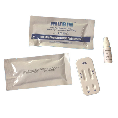 IgG IgM TOXO Toxoplasmosis ชุดทดสอบหน้าแรก Colloidal Gold Chromatography