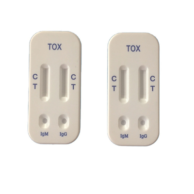IgG IgM TOXO Toxoplasmosis ชุดทดสอบหน้าแรก Colloidal Gold Chromatography
