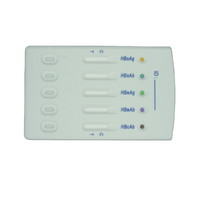 Medical IVD ชุดตรวจวินิจฉัยอย่างรวดเร็ว HBV Multi-5 Test Panel