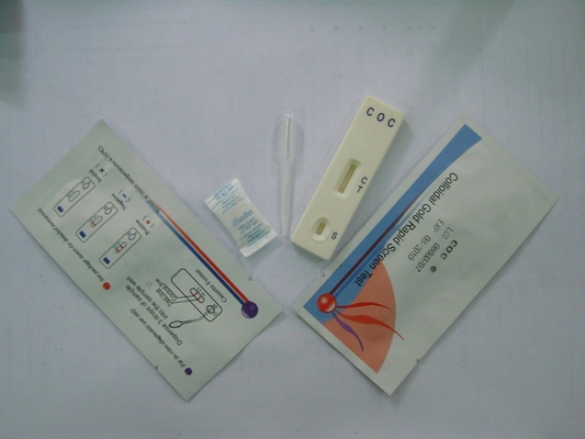 FDA COC ชุดทดสอบการใช้ยาเสพติดโคเคน Cassette 3.00mm Home Testing