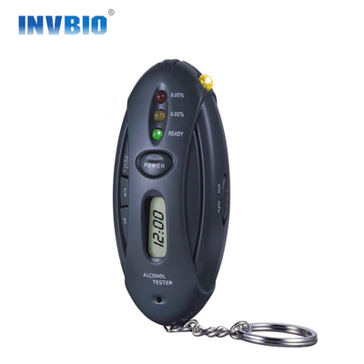 Black Semiconductor Sensor เครื่องวิเคราะห์ลมหายใจ เครื่องวัดแอลกอฮอล์ INVBIO