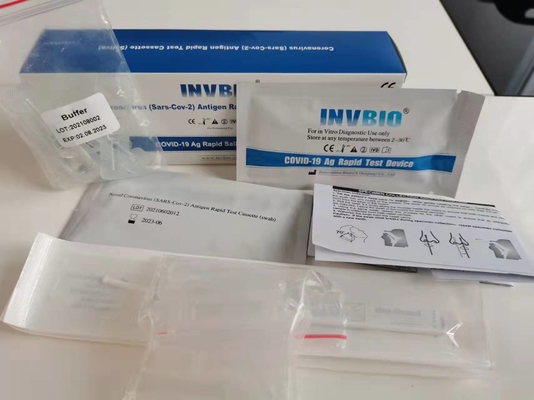 SARS-CoV-2 Rapid Rtk Nasal Swab ที่บ้าน Antigen Test Kit Card รายการทั่วไปของสหภาพยุโรป